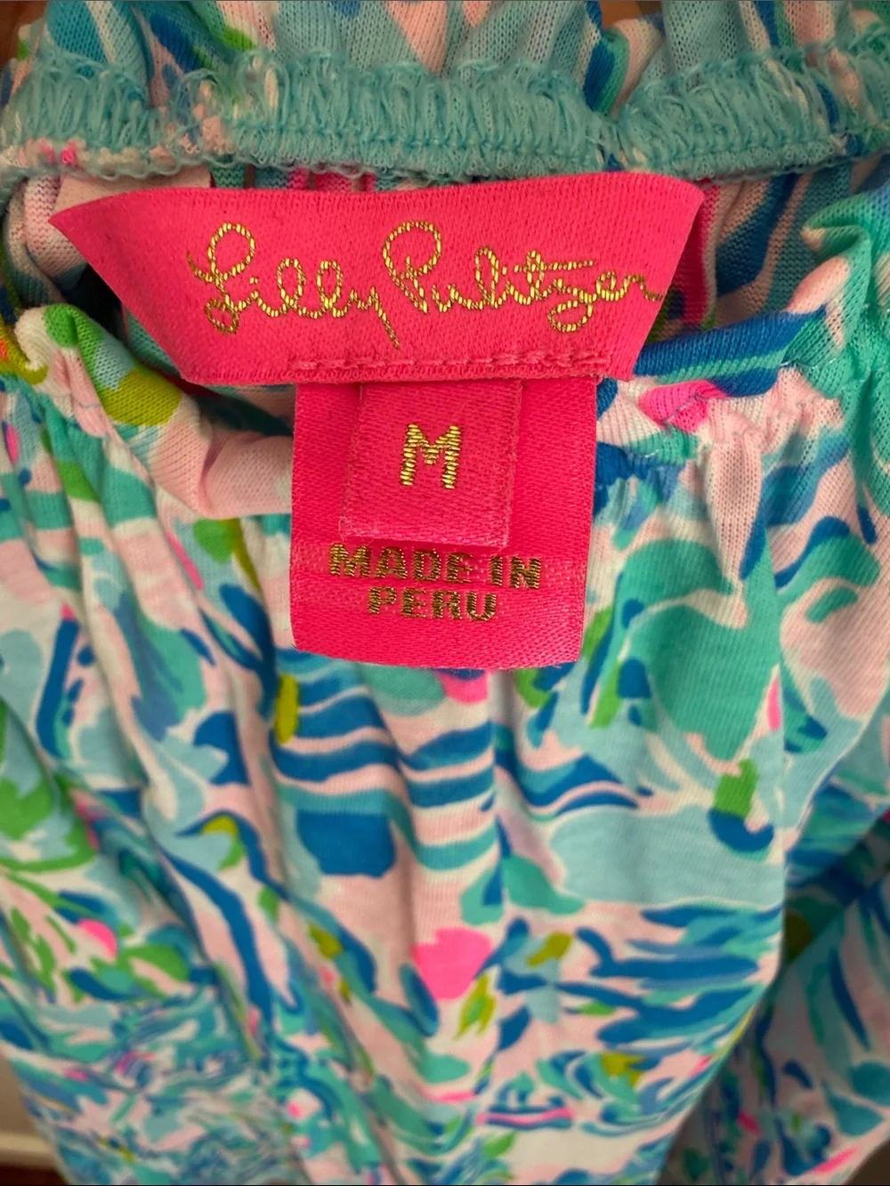 Lilly Pulitzer Multicolor Tropical Ruffle Strap Tank - Picture 2 of 2